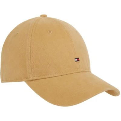 Afbeelding van Tommy Hilfiger Heren TH Flag &#039;85 Soft 6 Panel Cap AM0AM12531 Cap, Khaki (Classic Khaki), ONE Size, Kaki (Klassiek Kaki), Eén Maat