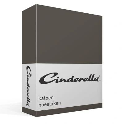 Afbeelding van Katoenen Hoeslaken Cinderella Antraciet 180 x 220 cm