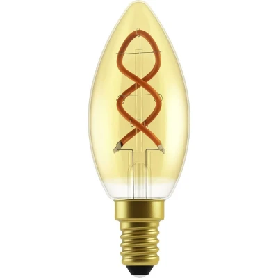 Afbeelding van Nordlux 2080101458 LED lamp Energielabel G (A G) E14 Kaars 2.5 W Goud (Ø x l) 35 mm 97 Dimbaar 1 stuk(s)