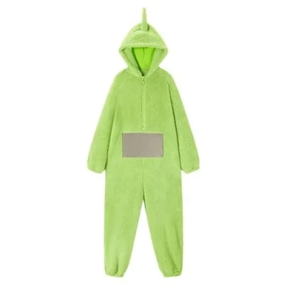 Afbeelding van MdybF Halloween Pyjamas Jumpsuit Costume Onesie Pajamas Unisex Animal One piece Homewear Sleepwear Party light Green xl teletubbies