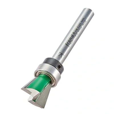 Afbeelding van Trend CraftPro zwaluwstaart freesbit, 1/4 inch schacht, 15 mm snijdiameter en 104 graden spoor, wolfraamcarbide getipt, CC162AX1/4TC
