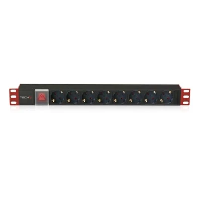Afbeelding van Techly I Case strip 81ud 8 AC Outlet (S) 1U Aluminium, Black Power Distribution Unit (PDU) Units (PDU&#039;s) (Basic, 1U, Single Fase Horizontaal, Zwart)