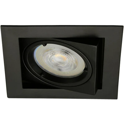 Afbeelding van Dimtone inbouwspot Valter Vierkant Zwart Philips Warm Glow Dimbaar 4.9W LED