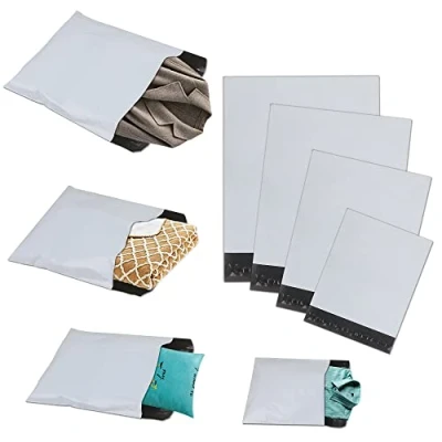 Afbeelding van huruirui Verzendzakken voor kleding, verzendtassen, grote kunststof enveloppezakken, 4 maten, gemengd, ondoorzichtig, zelfklevend, verzending, plastic verzendzakken, waterdichte verzendverpakking, 30 stuks