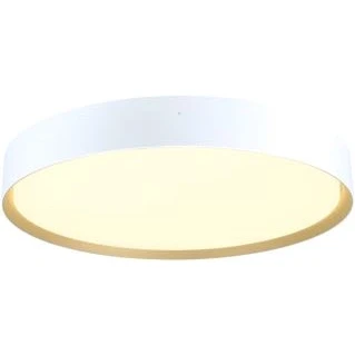 Afbeelding van Slv decona wand en plafondopbouwarmaturen rond 2700 3000k 23w phase wit goud 1008583