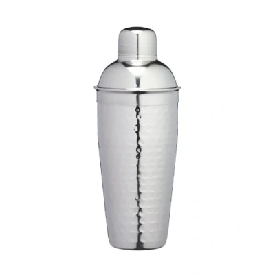 Afbeelding van BarCraft, luxe cocktailshaker in deluxe zilver voor de bereiding van cocktail mixdranken, geschenkdoos, 700 ml, roestvrij staal