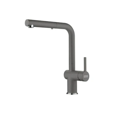 Afbeelding van Franke Active L Keukenkraan Stone Grey Grijs met Uittrekbare Handdouche 115.0653.385