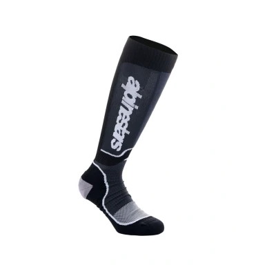 Afbeelding van Alpinestars 2024 MX Plus Crosssokken Zwart / Wit maat L