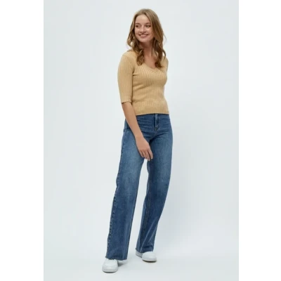 Afbeelding van Peppercorn Pctana Tshirt basic, Dames, Maat: XL, Warm sand melange