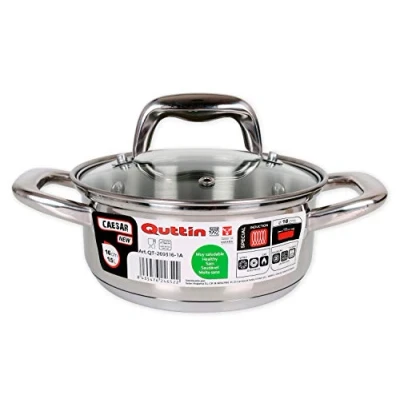 Afbeelding van QuTTIN Inductie pan van roestvrij staal, 16 cm