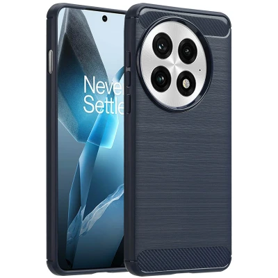 Afbeelding van OnePlus 13 Hoesje Siliconen en TPU (zacht) imoshion Softcase/Backcover Donkerblauw Telefoonhoesje