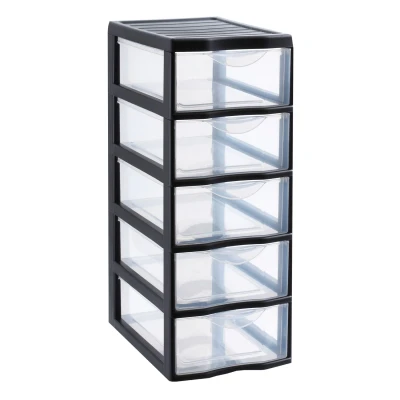 Afbeelding van Sundis 4288009 Orgamix Tour de Rangement Plastique Noir 36 x 26 61 cm, A4