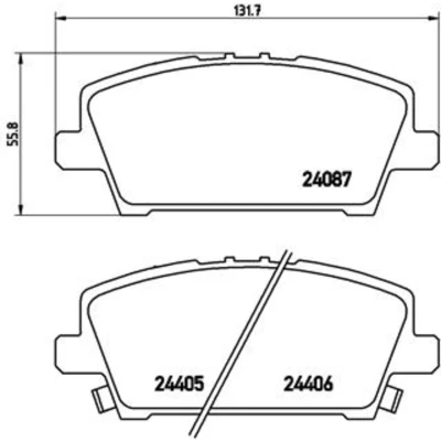 Afbeelding van Brembo Remblokset P 28 037