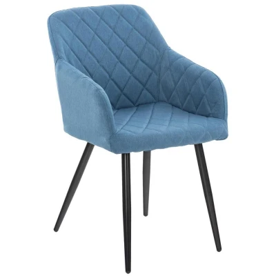 Afbeelding van CLP Eetkamerstoel Shila Stof Blauw