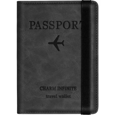 Afbeelding van VAIVE Paspoort Hoesje RFID Reisportemonnee Paspoorthouder Pasjeshouder Paspoorthoes Travel Wallet