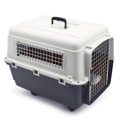 Afbeelding van Transportbox Feria met Wieltjes Maat 7: XL, antraciet/beige