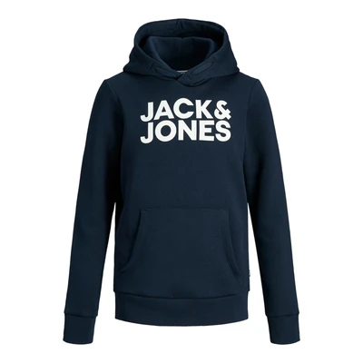 Afbeelding van Jack &amp; Jones Junior Jjecorp LOGO HOOD Hoodie voor kinderen, Maat: 128, Navy blazer