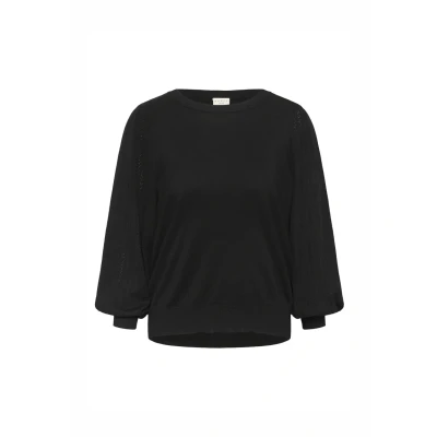 Afbeelding van Kaffe Curve Trui, Dames, Maat: 50/52, Black deep