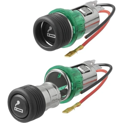 Afbeelding van Pro Plus Sigarettenaansteker met Verlichting Inbouwdoos 12 Volt Universeel Ø 28 mm blister