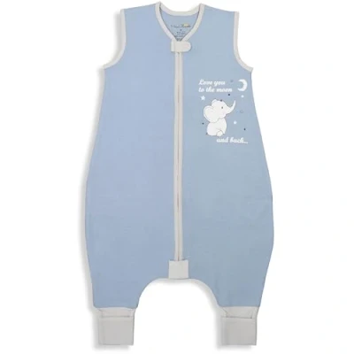 Afbeelding van babyslaapzak met beentjes, 1,0 TOG, vierseizoenen slaapzak, biologisch katoen, babyslaapzakken zonder mouwen, pijpen, voor zuigelingen, kinderen, jongens en meisjes, 1 stuk, 100 cm,