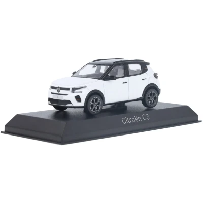 Afbeelding van Citroen C3 2024 Polar Wit Zwart Model 1/43 Norev
