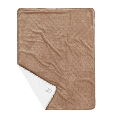 Afbeelding van Nattou LAPIDOU Dekentje 100 cm Wavy Mokka