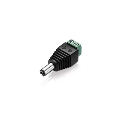 Afbeelding van Laagspanningsadapter (terminalblok 2 polig naar DC holle stekker), 5,5 x 2,1 mm, zwart