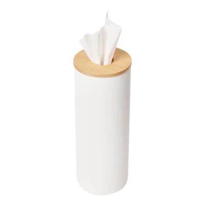 Afbeelding van Yamazaki Tissuebox Rond Rin White