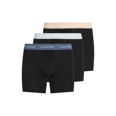 Afbeelding van CALVIN KLEIN Heren Boxer BRIEF 3PK 000NB1770A Brief, Zwart (B Vint Ind, Mln Frenzy, H BLAUW Wbs), L, Blue L