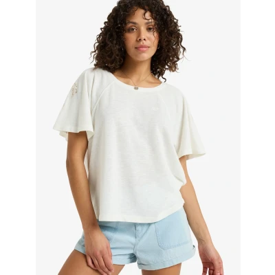 Afbeelding van Roxy TIME FOR PALM TREE Tshirt basic, Dames, Maat: Small, Egret