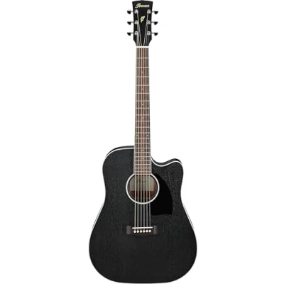 Afbeelding van Ibanez PF16MWCE WK Weathered Black Open Pore elektrisch akoestische westerngitaar