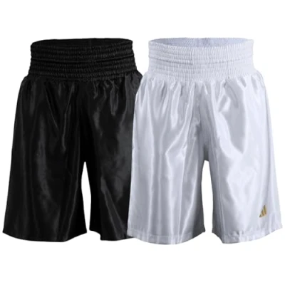 Afbeelding van Adidas Satijnen Bokstraining Sparring Fight Shorts, voor kinderen, volwassenen, mannen, vrouwen, MMA, fitness, kickboksen, algemene gymkleding