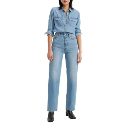 Afbeelding van Levi&#039;s Ribcage Straight Ankle leg jeans, Dames, Maat: 32x29, Light indigo