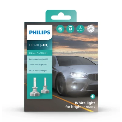 Afbeelding van Philips H1 LED Koplamp 12/24V 12.5W 2 Stuks