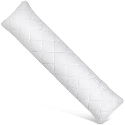Afbeelding van Utopia Bedding Zijkussen, Lichaamskussen voor Borstvoeding en Zwangerschap, Zachte Polyestervezel (1, Wit, 40x145 cm)