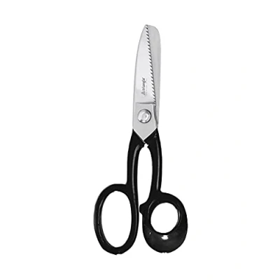 Afbeelding van Triangle Multifunctionele RVS Schaar Grof Vertand Voor Leer, Rubber en Vis 22cm