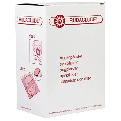 Afbeelding van 30 x RUDACLUDE steriele oogpleisters, set van maten: L