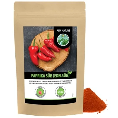 Afbeelding van zoete paprika (250g), paprikapoeder, paprikapoeder in hersluitbare verpakking