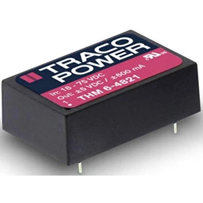 Afbeelding van TracoPower THM 6 1212 DC/DC converter, print 30 V/DC 500 mA W Aantal uitgangen: 1 x Inhoud stuk(s)