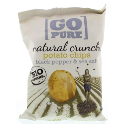 Afbeelding van Go Pure Canyon Chips Zwarte Peper &amp; Multi verpakking 6x125GR