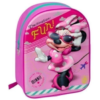 Afbeelding van Minnie Mouse 3D rugzak 32 x 25 cm. Disney rugtas roze