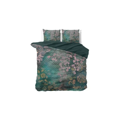 Afbeelding van Dreamhouse Dekbedovertrek Flower 140x220 Eenpersoons Groen