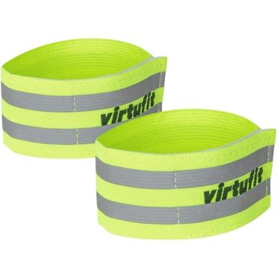 Afbeelding van VirtuFit Reflecterende Veiligheidsband Hardloop Verlichting Geel Sportarmband Reflector