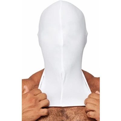 Afbeelding van Mister B lycra masker wit one size
