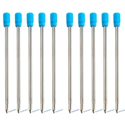 Afbeelding van YUEMING 20 Stuks Vulling Balpen,7CM Metalen Balpenvulling,Vulling voor Balpen Medium,Zwart/Blauw (Blauw)