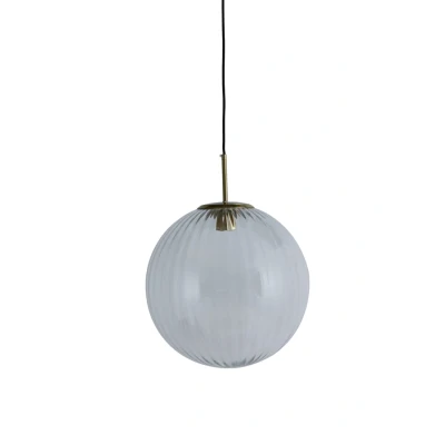 Afbeelding van Light &amp; Living Magdala hanglamp Ø40cm licht grijs Glas