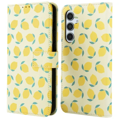 Afbeelding van imoshion Hoesje Geschikt voor Samsung Galaxy A35 Design Bookcase smartphone Citrus Dream