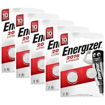 Afbeelding van Energizer CR2016 Lithium batterijen, 3 V, verpakking met 5 blisterverpakkingen 2 batterijen (in totaal 10 batterijen)