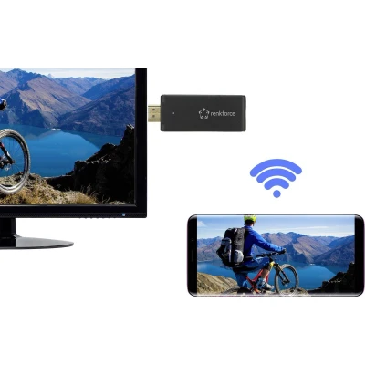 Afbeelding van Renkforce renkCast 3 HDMI streaming stick AirPlay, Miracast, DLNA, Externe antenne
