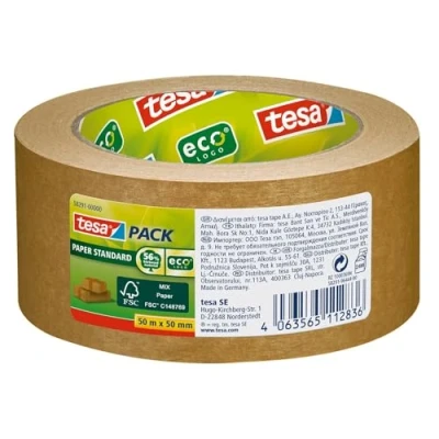 Afbeelding van Verpakkingstape Tesa 58291 eco papier FSC 50mmx50m bruin